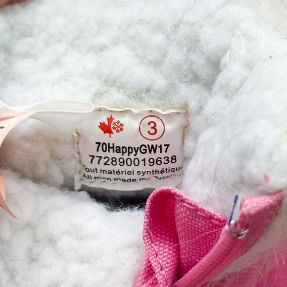 Toddler Pink Floral, Waterproof Winter Boots, 70HappyGW17 - Picture 8 of 8